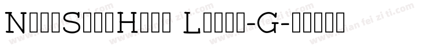 NotoSansHans Light-G字体转换
